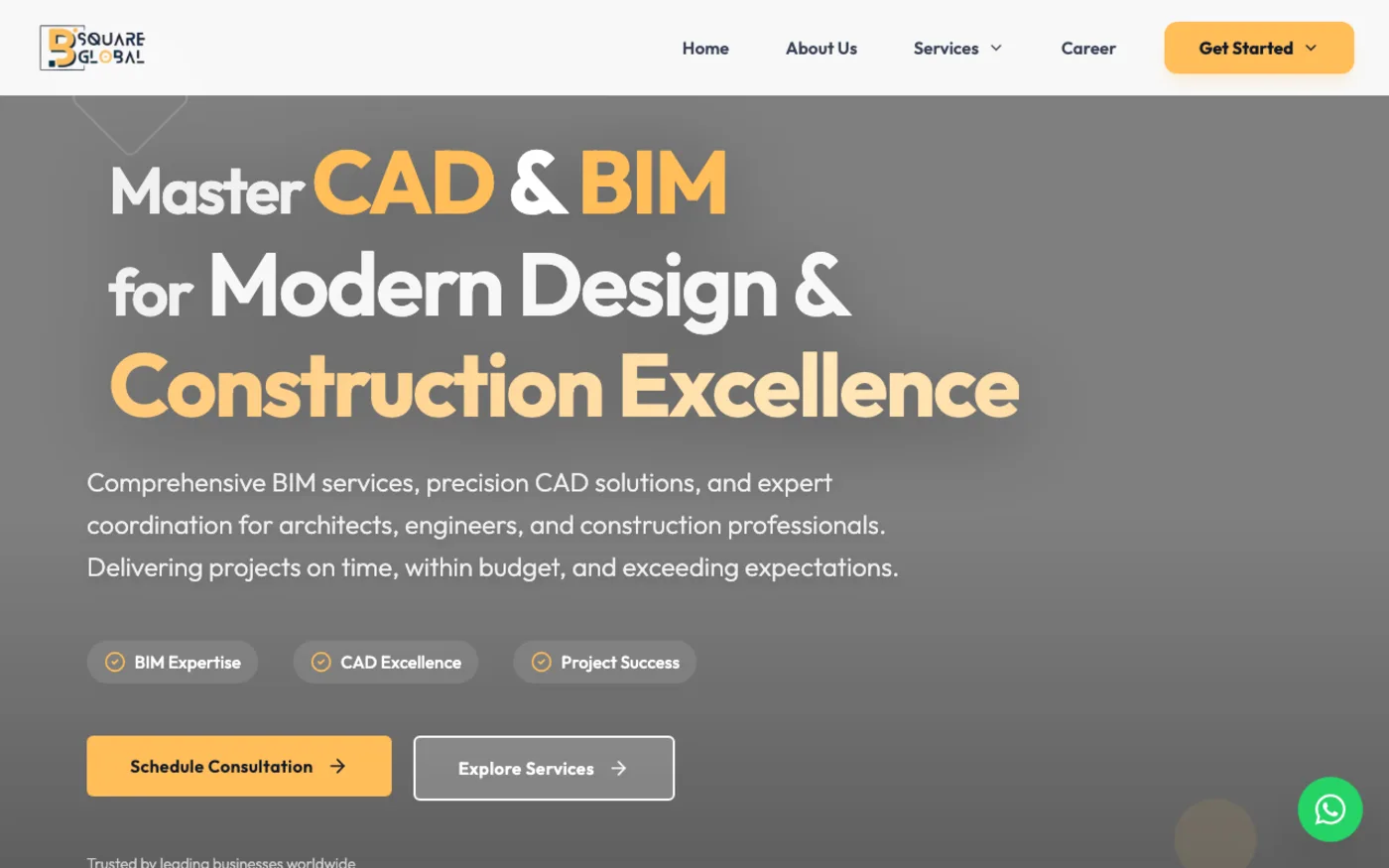 The BSquare Global CAD and BIM services site.